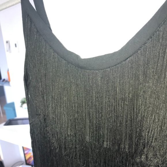 black fringe dress, size small - Picture 2 of 2